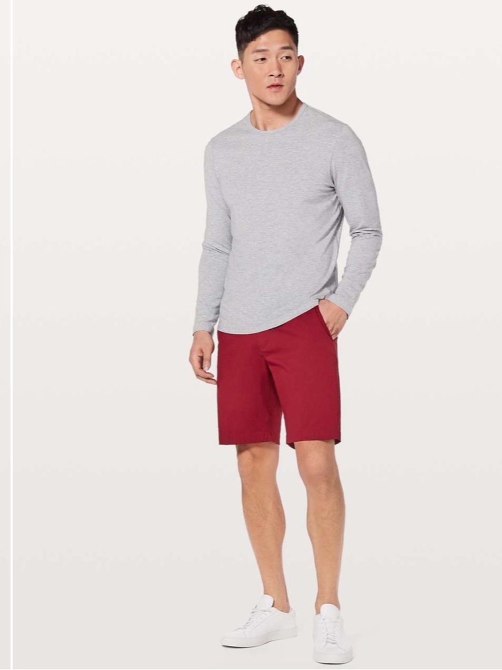 Lululemon Mens Chino short 11” in Oxblood size 34 waist